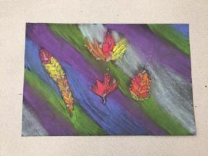 2nd Grade Warm and Cool Color Leaves