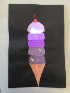 3rd Grade Value Scale Ice Cream Stacks