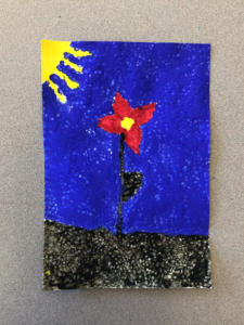 4th Grade Pointillism Paintings