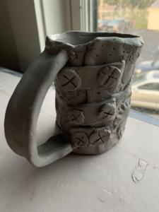 Button Slab Mug