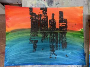 Reflection Print Cityscape