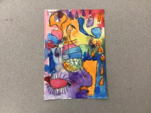 1st Grade Joan Miro Watercolor