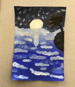 4th Grade Atmospheric Perspective Painting