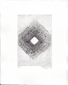 Copper Drypoint Etching, 3/10